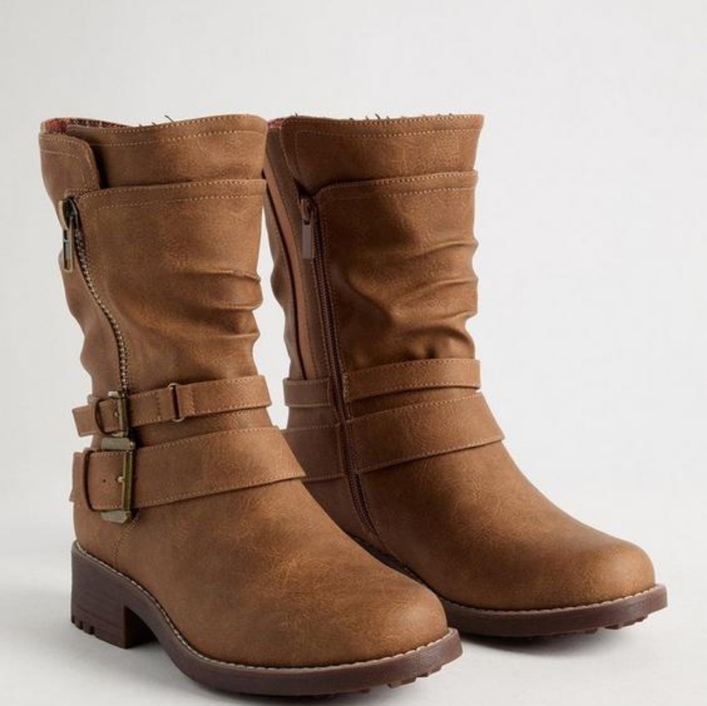 Torrid Moto Bootie With Size Zip (WW) (10.5)